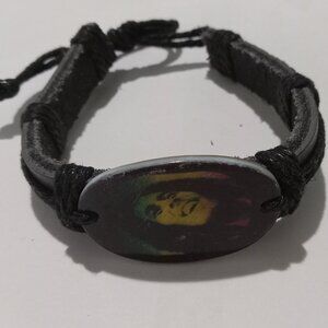 NEW Bob Marley Faux Leather Hippie Bracelet